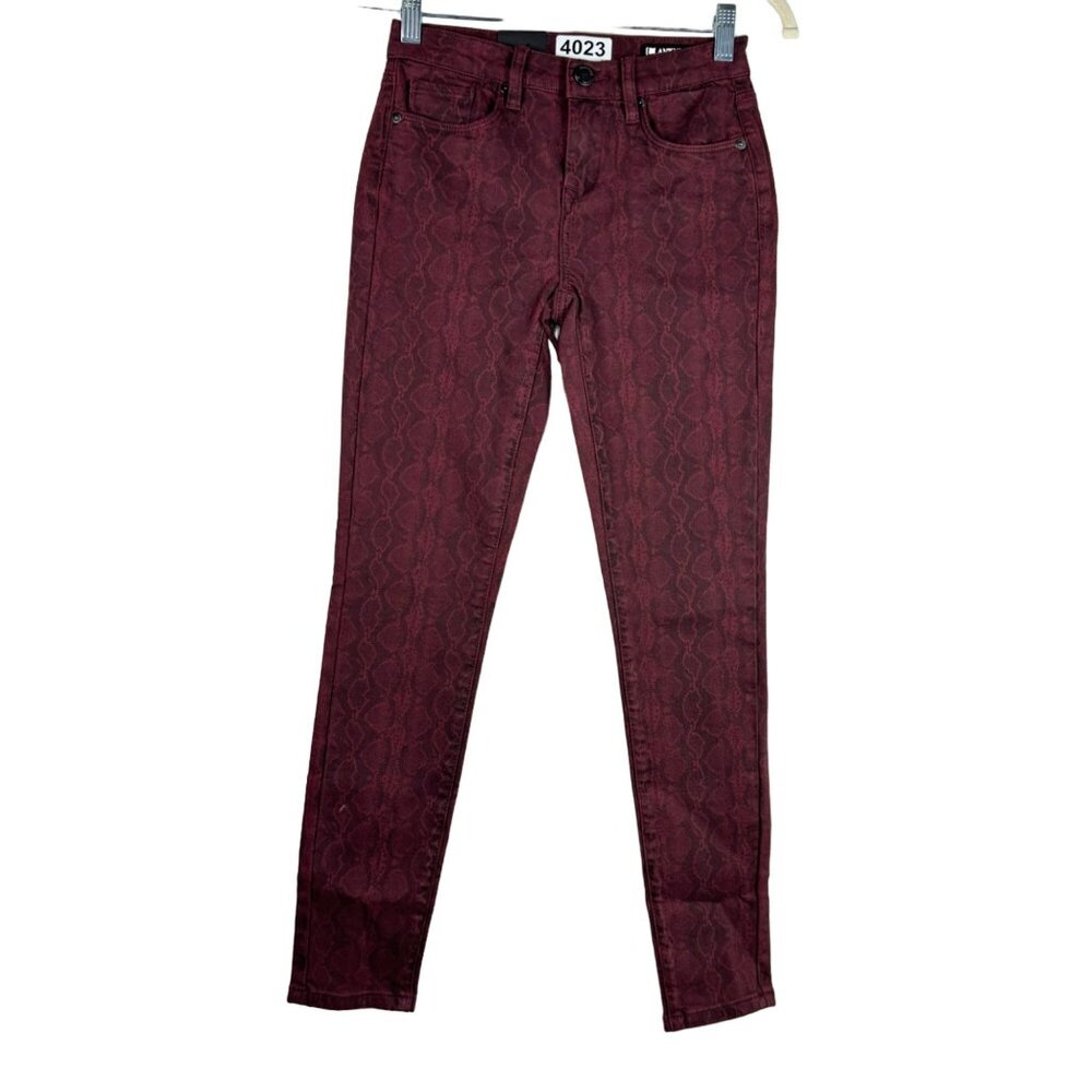 🟣🟣 Blank NYC Womens Reade Crop Skinny Dark Wash Jeans Size 24